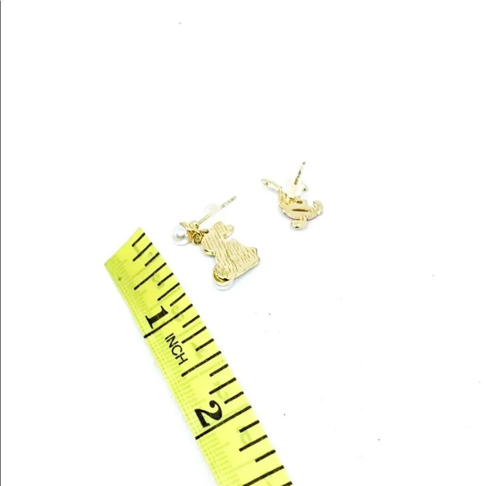 Bunnys 🐰 Gold Plated Post & Dangle Earrings